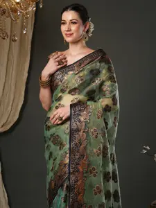 Saree mall Woven Design Zari Organza Banarasi Sarees