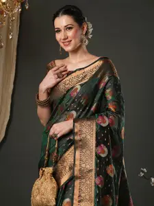 Saree mall Woven Design Zari Organza Banarasi Sarees