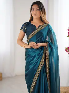Mitera Embroidered Pure Chiffon Saree