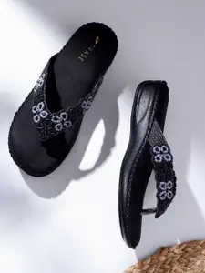 TRASE Women Embelished T-Strap Flats Flats