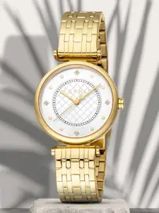 ESPRIT Women Embellished Dial & Stainless Steel Straps Analogue Watch ES1L420M0025