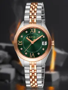 ESPRIT Madison Women Embellished Dial & Stainless Steel Straps Analogue Watch ES1L295M2065