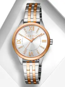 ESPRIT Women Embellished Dial & Stainless Steel Straps Analogue Watch ES1L259M6105