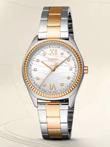 ESPRIT Women Embellished Dial & Stainless Steel Straps Analogue Watch ES1L403M0095