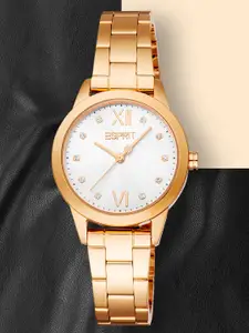 ESPRIT Women Embellished Dial & Stainless Steel Straps Analogue Watch ES1L434M0045