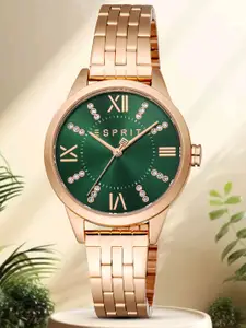 ESPRIT Pointy Women Embellished Dial & Stainless Steel Straps Analogue Watch ES1L259M6075