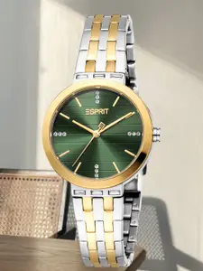 ESPRIT Women Embellished Dial & Stainless Steel Straps Analogue Watch ES1L462M0055