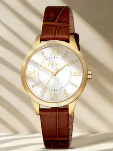 ESPRIT Women Dial & Leather Straps Analogue Watch ES1L259L6025