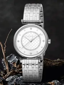 ESPRIT Women Embellished Dial & Stainless Steel Straps Analogue Watch ES1L420M0015