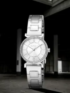ESPRIT Women Embellished Dial & Stainless Steel Straps Analogue Watch ES1L422M0015