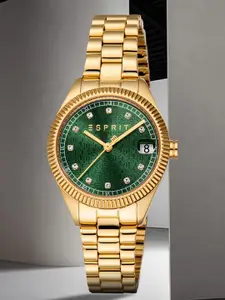 ESPRIT Leilani Women Embellished Dial & Stainless Steel Straps Analogue Watch ES1L433M0035