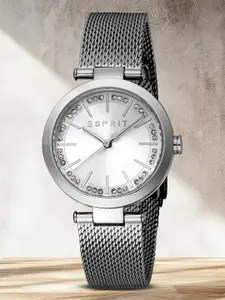 ESPRIT Women Embellished Dial & Stainless Steel Straps Analogue Watch ES1L344M0135