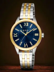 ESPRIT Women Embellished Dial & Stainless Steel Straps Analogue Watch ES1L259M6095