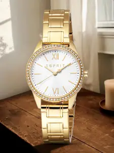 ESPRIT Women Embellished Dial & Stainless Steel Straps Analogue Watch ES1L407M0045