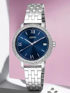 ESPRIT Women Embellished Dial & Stainless Steel Straps Analogue Watch ES1L401M0045