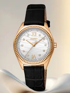 ESPRIT Women Dial & Leather Straps Analogue Watch ES1L455L0025