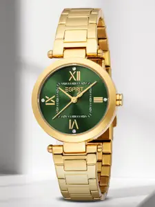 ESPRIT Women Embellished Dial & Stainless Steel Straps Analogue Watch ES1L478M0055