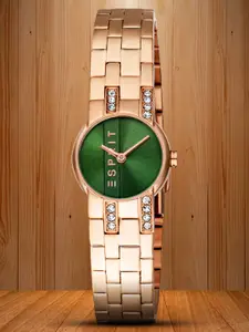 ESPRIT Women Printed Dial & Stainless Steel Straps Analogue Watch ES1L421M0045