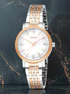 ESPRIT Women Printed Dial & Stainless Steel Straps Analogue Watch ES1L463M0105