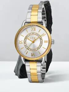 ESPRIT Women Embellished Dial & Stainless Steel Straps Analogue Watch ES1L418M0085