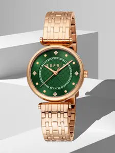 ESPRIT Riley Women Embellished Dial & Stainless Steel Straps Analogue Watch ES1L420M0045