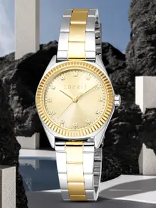 ESPRIT Women Embellished Dial & Stainless Steel Straps Analogue Watch ES1L419M0055