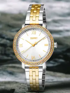 ESPRIT Women Embellished Dial & Stainless Steel Straps Analogue Watch ES1L401M0085