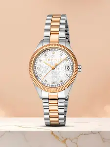 ESPRIT Women Embellished Dial & Stainless Steel Straps Analogue Watch ES1L433M0065
