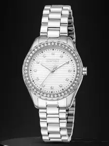ESPRIT Women Embellished Dial & Stainless Steel Straps Analogue Watch ES1L452M0015