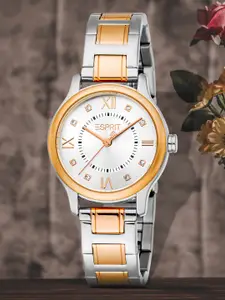ESPRIT Women Embellished Dial & Stainless Steel Straps Analogue Watch ES1L456M0075