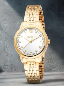 ESPRIT Women Embellished Dial & Stainless Steel Straps Analogue Watch ES1L487M0025