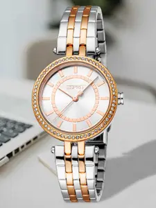 ESPRIT Women Embellished Dial & Stainless Steel Straps Analogue Watch ES1L327M0595