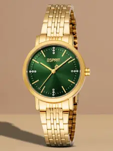 ESPRIT Women Embellished Dial & Stainless Steel Straps Analogue Watch ES1L463M0065