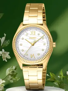 ESPRIT Uma Women Embellished Dial & Stainless Steel Straps Analogue Watch ES1L403M0055