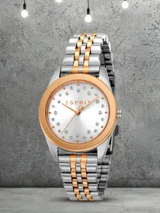 ESPRIT Women Embellished Dial & Stainless Steel Straps Analogue Watch ES1L404M0075