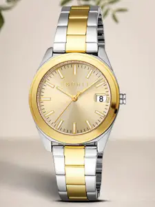 ESPRIT Women Embellished Dial & Stainless Steel Straps Analogue Watch ES1L346M0075