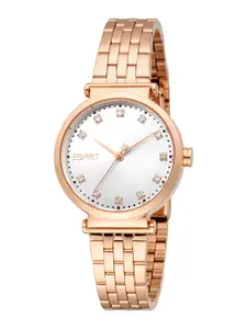 ESPRIT Women Embellished Dial & Stainless Steel Straps Analogue Watch ES1L485M0045