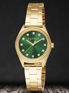 ESPRIT Women Embellished Dial & Stainless Steel Straps Analogue Watch ES1L419M0035