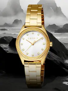 ESPRIT Women Embellished Dial & Stainless Steel Straps Analogue Watch ES1L419M0025
