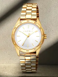 ESPRIT Women Embellished Dial & Stainless Steel Straps Analogue Watch ES1L349M0025