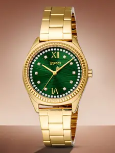 ESPRIT Uma Women Embellished Dial & Stainless Steel Straps Analogue Watch ES1L403M0065