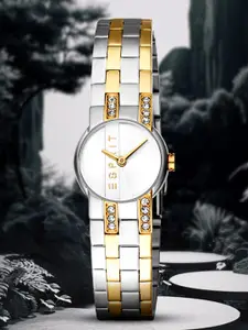 ESPRIT Women Printed Dial & Stainless Steel Straps Analogue Watch ES1L421M0055