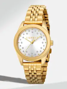ESPRIT Women Embellished Dial & Stainless Steel Straps Analogue Watch ES1L404M0025