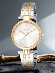 ESPRIT Women Printed Dial & Stainless Steel Straps Analogue Watch ES1L454M0055
