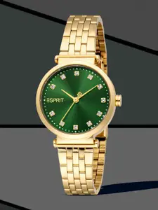 ESPRIT Alicia Women Embellished Dial & Stainless Steel Straps Analogue Watch ES1L485M0035