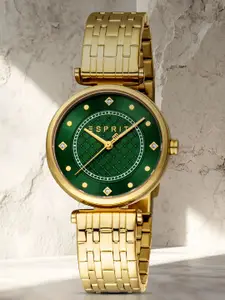ESPRIT Women Embellished Dial & Stainless Steel Straps Analogue Watch ES1L420M0035