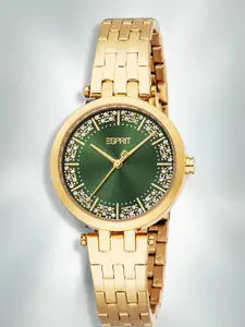 ESPRIT Women Embellished Dial & Stainless Steel Straps Analogue Watch ES1L457M0035