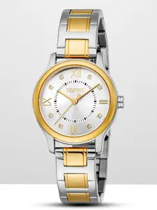 ESPRIT Women Embellished Dial & Stainless Steel Straps Analogue Watch ES1L456M0065