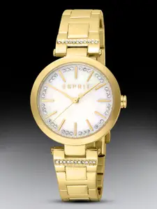 ESPRIT Women Embellished Dial & Stainless Steel Straps Analogue Watch ES1L344M0065