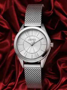ESPRIT Women Embellished Dial & Stainless Steel Straps Analogue Watch ES1L434M0085